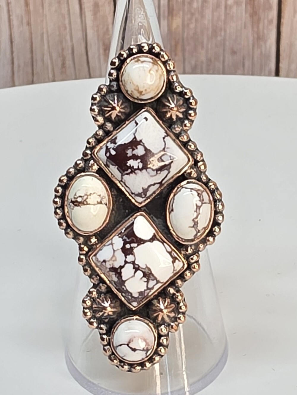 🤍 Southwestern Wild Horse Copper Statement Ring 🤍